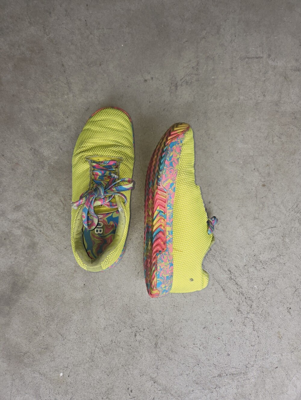 Nobull Neon Yellow And Pink Crossfit Shoes